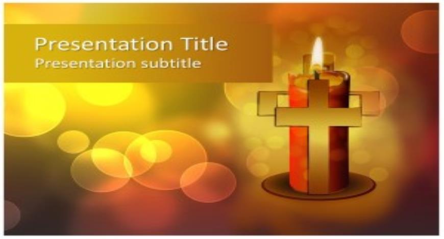 Good Friday Free PowerPoint Template and Background