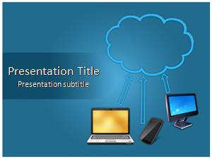 Cloud Computing Technology Free PowerPoint Template and Background