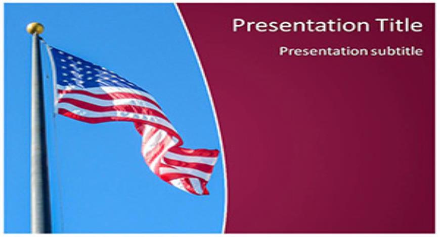 Free Usa Flag Powerpoint Template And Themes