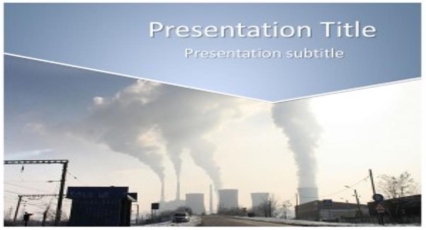 Pollution Free PowerPoint Template and Background