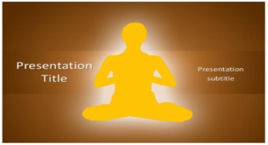 Yoga Meditation Free PowerPoint Template and Background