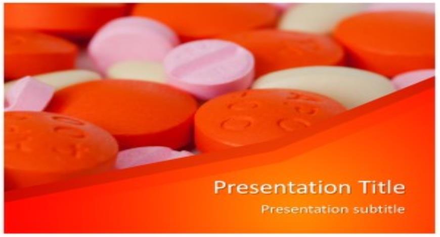 Drugs Medicine Free PowerPoint Template and Background