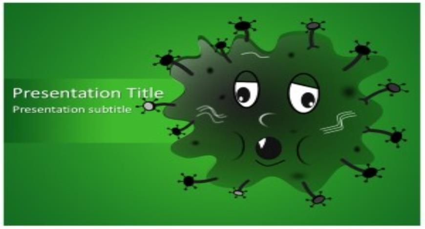 Germ Free PowerPoint Template and Background