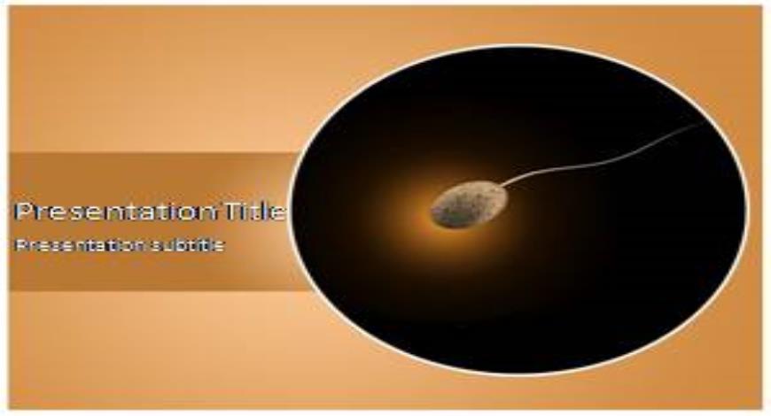 Sperm Free PowerPoint Template And Background