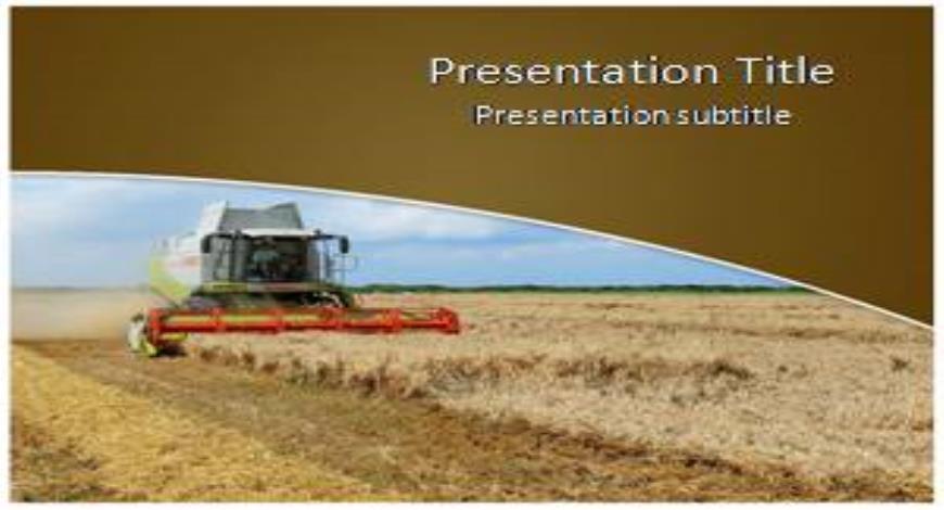Agriculture Free PowerPoint Template and Background