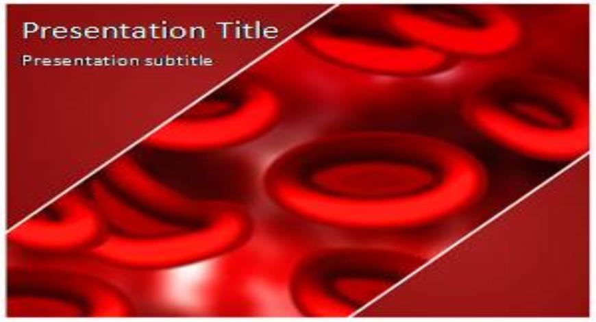 Blood Cells Free PowerPoint Template and Background