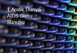 1 Aralik Dunya AIDS Gunu Sunusu Powerpoint Presentation