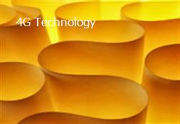 4G Technology Powerpoint Presentation
