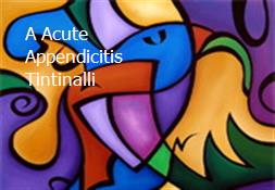 A Acute Appendicitis Tintinalli Powerpoint Presentation