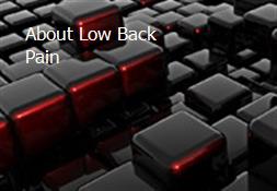 About Low Back Pain Powerpoint Presentation