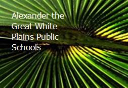 Alexander the Great White Plains Public Schools Powerpoint Presentation