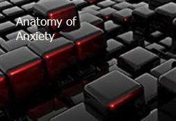 Anatomy of Anxiety Powerpoint Presentation