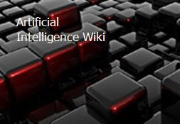 Artificial Intelligence Wiki Powerpoint Presentation