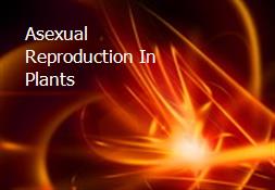 Asexual Reproduction In Plants Powerpoint Presentation