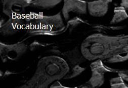 Baseball Vocabulary Powerpoint Presentation