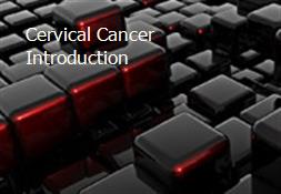 Cervical Cancer Introduction Powerpoint Presentation