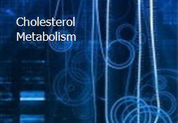 Cholesterol Metabolism Powerpoint Presentation