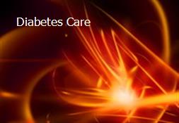 Diabetes Care Powerpoint Presentation
