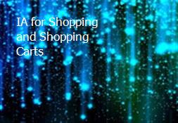 IA for Shopping and Shopping Carts Powerpoint Presentation