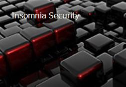 Insomnia Security Powerpoint Presentation