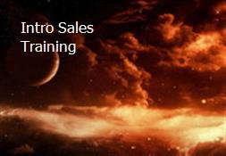Intro Sales Training Powerpoint Presentation