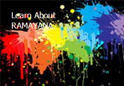 Learn About RAMAYANA Powerpoint Presentation