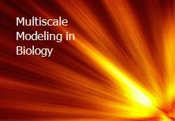 Multiscale Modeling in Biology Powerpoint Presentation