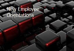 New Employee Orientations Powerpoint Presentation