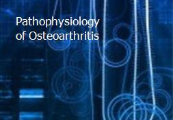 Pathophysiology of Osteoarthritis Powerpoint Presentation