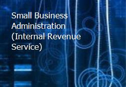 Small Business Administration (Internal Revenue Service) Powerpoint Presentation