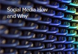 Social Media How and Why Powerpoint Presentation