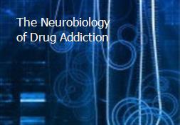 The Neurobiology of Drug Addiction Powerpoint Presentation