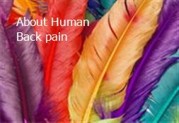 About Human Back pain Powerpoint Presentation