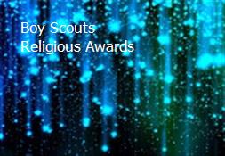 Boy Scouts Religious Awards Powerpoint Presentation