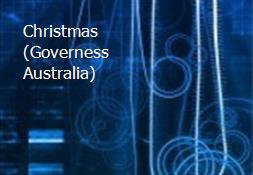 Christmas (Governess Australia) Powerpoint Presentation