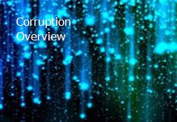 Corruption Overview Powerpoint Presentation