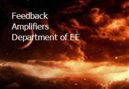 Feedback Amplifiers Department of EE  Powerpoint Presentation