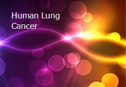 Human Lung Cancer Powerpoint Presentation