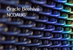 Oracle Beehive-NCOAUG Powerpoint Presentation