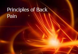 Principles of Back Pain Powerpoint Presentation