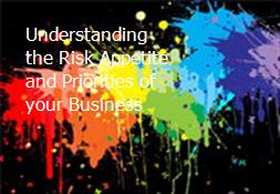 Understanding the Risk Appetite and Priorities of your Business Powerpoint Presentation