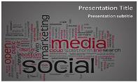 Social Media Words Free Ppt Template