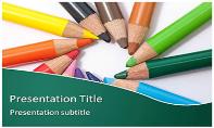 Color Pencils Free Ppt Template