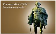 Mahatma Gandhi Free Ppt Template