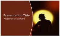 Woman Meditation Free Ppt Template