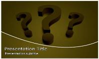 Question Mark Free Ppt Template