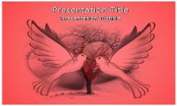 Love Birds Free Ppt Template
