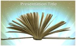 Open Book Free Ppt Template