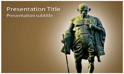 Mahatma Gandhi Free Ppt Template