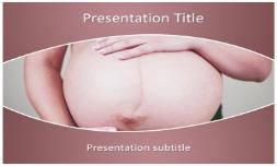 Pregnant Lady Free Ppt Template